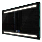 Specchio LED Rettangolare | Pulsanti touch | Funzione anti-appannamento | Luce bianca neutra - Reyze Serie Salono Modello 4